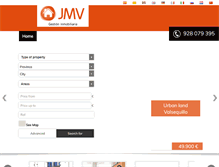 Tablet Screenshot of jmvgestioninmobiliaria.com